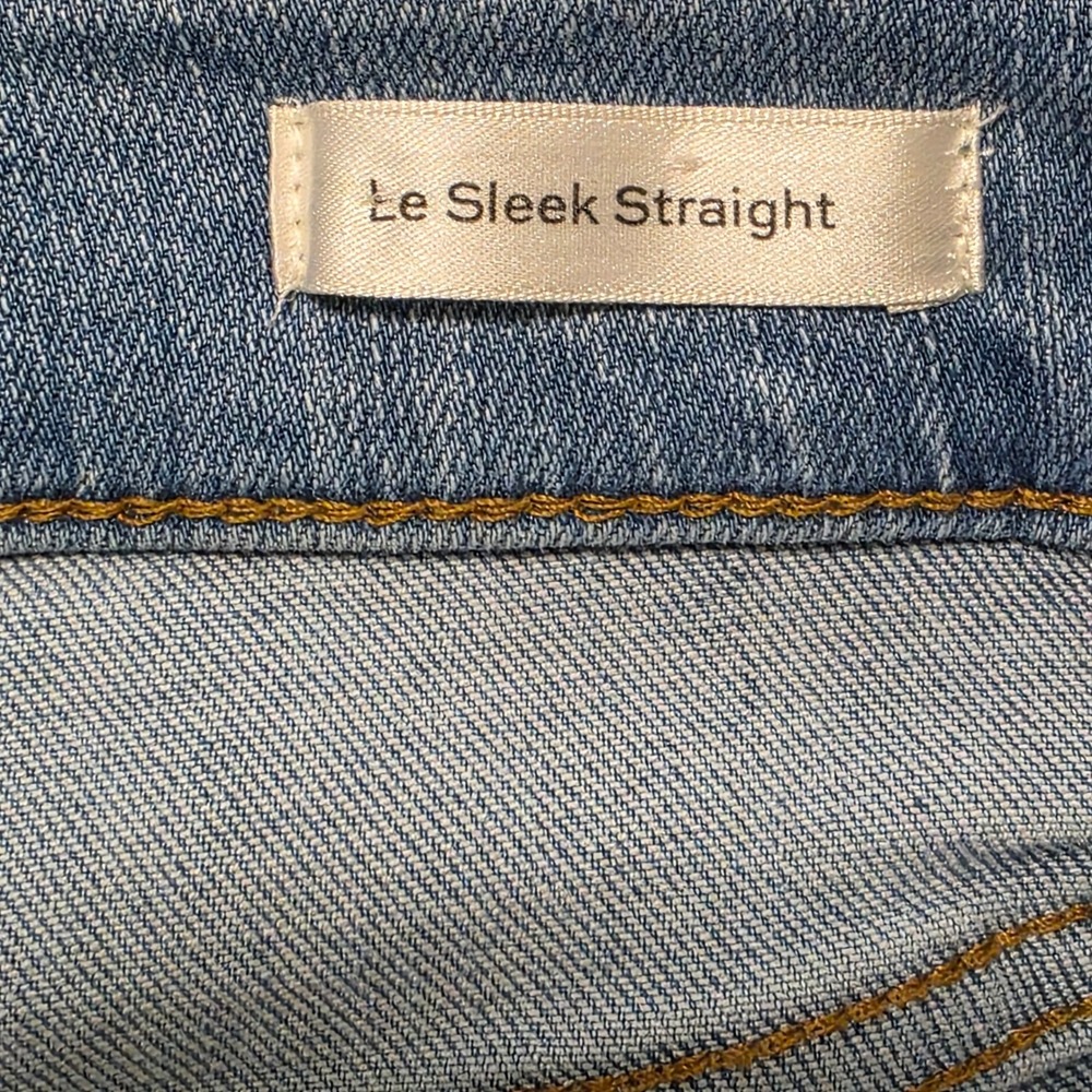 FRAME Le Sleek Straight Jeans Womens 27 Light Blue High Rise Denim Honeymoon NEW - Picture 6 of 7